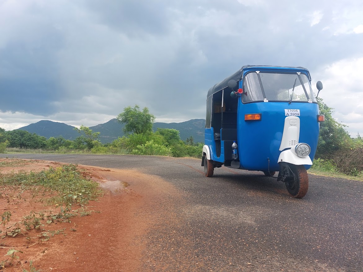 foto van het tuktuk / reizen slide show